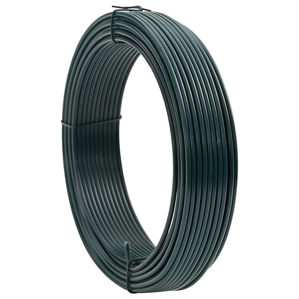 Kerítéskötöző drót Zöld 25 m PVC