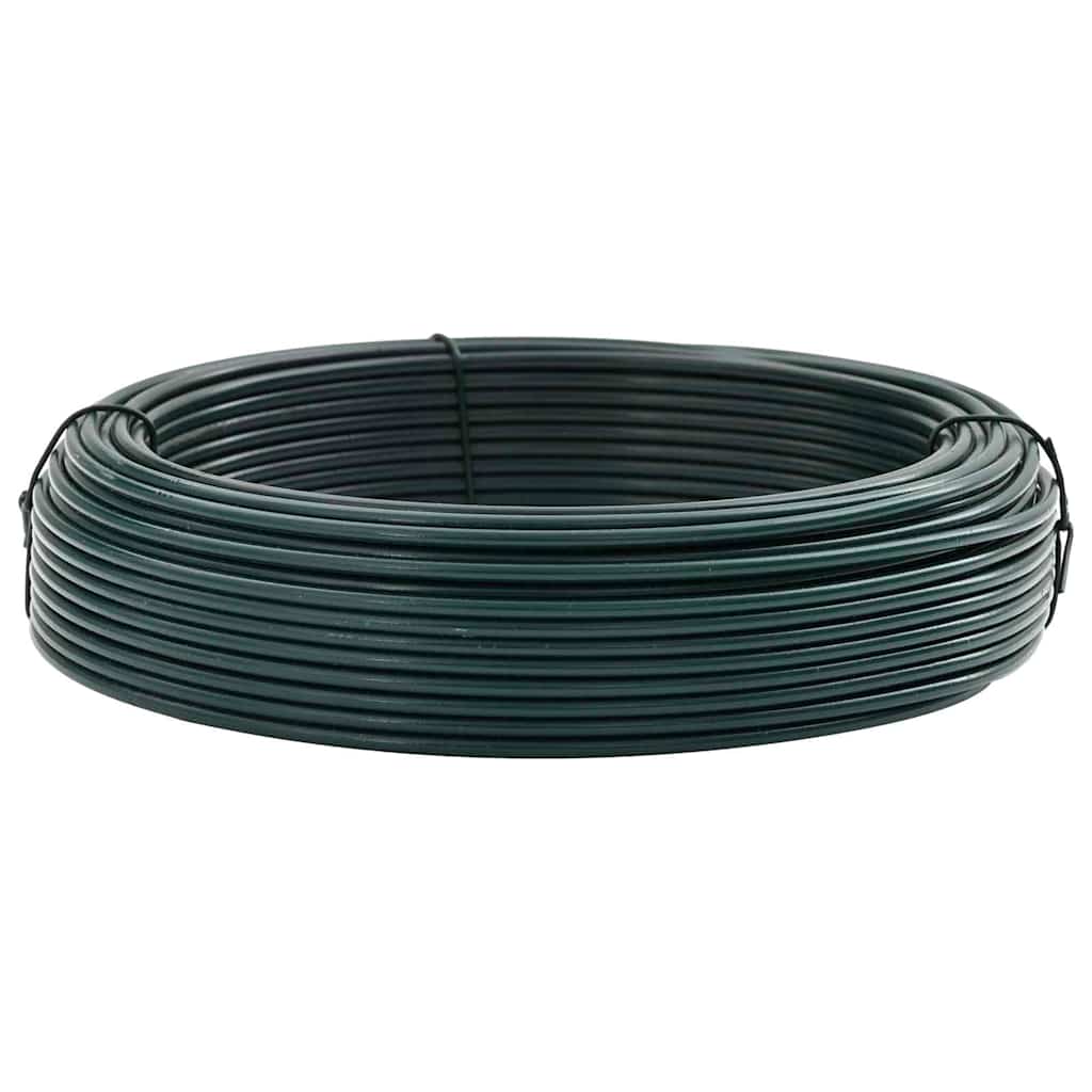 Kerítéskötöző drót Zöld 25 m PVC