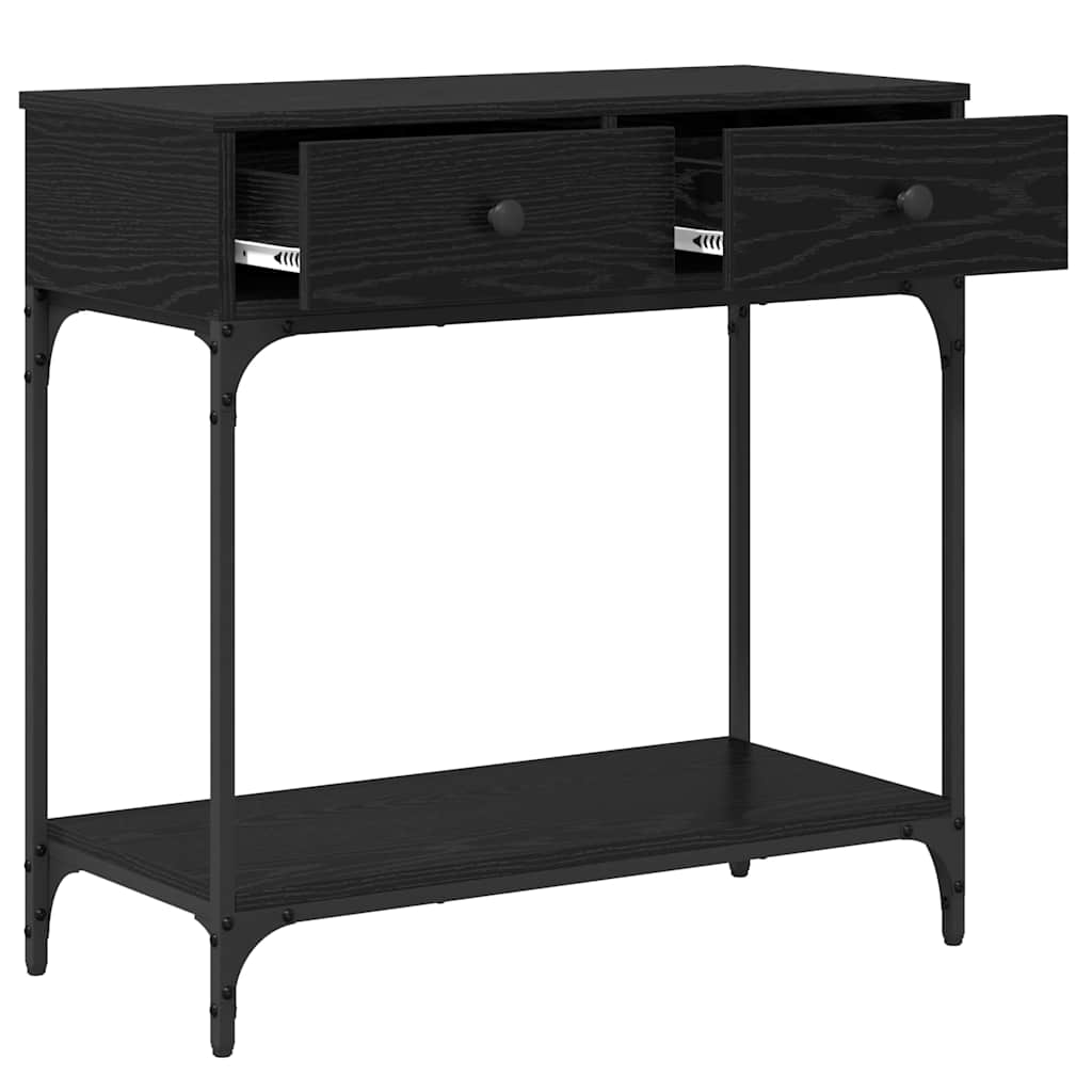 Konzolasztal Musta tammi 75 x 34,5 x 75 cm Szerelt fa