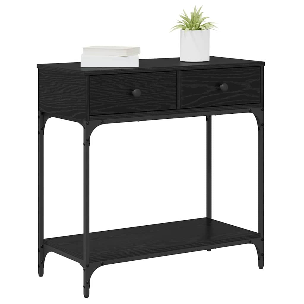 Konzolasztal Musta tammi 75 x 34,5 x 75 cm Szerelt fa