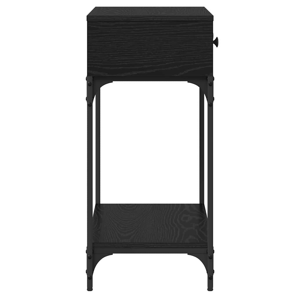Konzolasztal Musta tammi 75 x 34,5 x 75 cm Szerelt fa