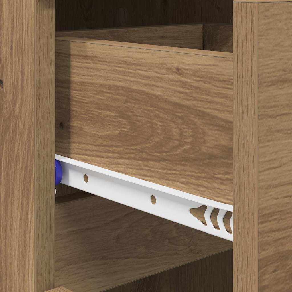 Cipőszekrény fiókkal Artisan tölgy 100,5 x 28 x 100 cm Faanyag