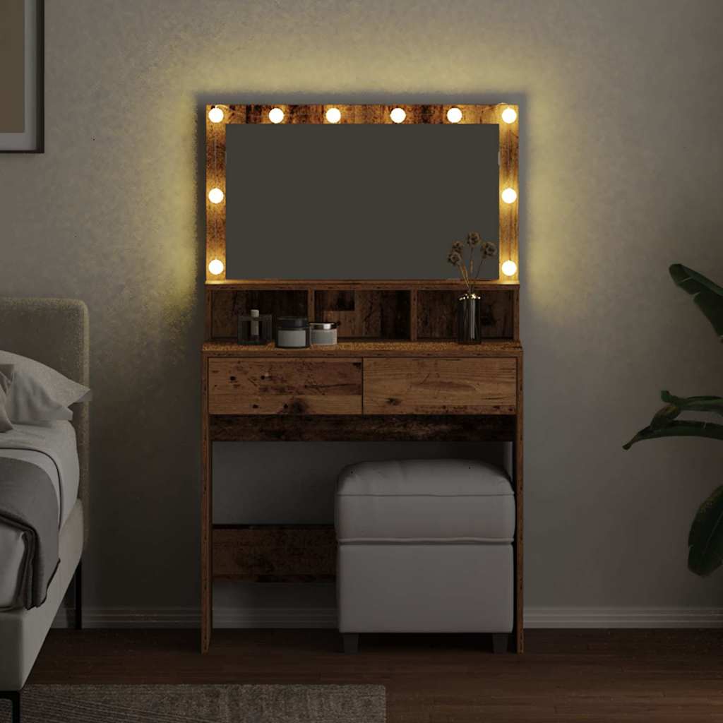 Öltözködőasztal Öreg fa 80 x 41 x 134,5 cm Szerelt Fa