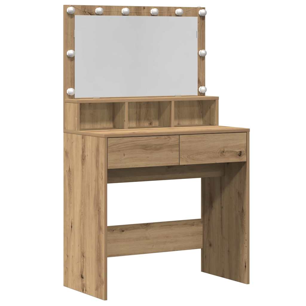 Öltözködőasztal Artisan tölgy 80 x 41 x 134,5 cm Szerelt Fa