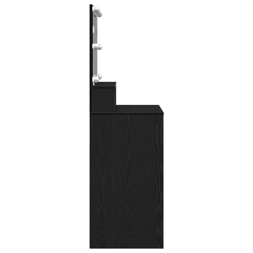 Öltözködőasztal Fekete tölgy 80 x 41 x 134,5 cm Szerelt Fa