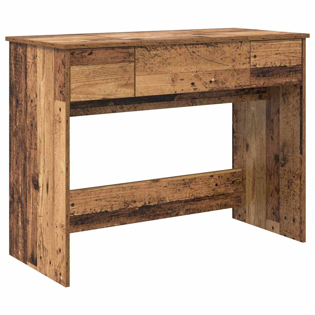 Kozmetikai Asztal fiókkal tárolóval Öreg fa 100 x 45 x 76 cm