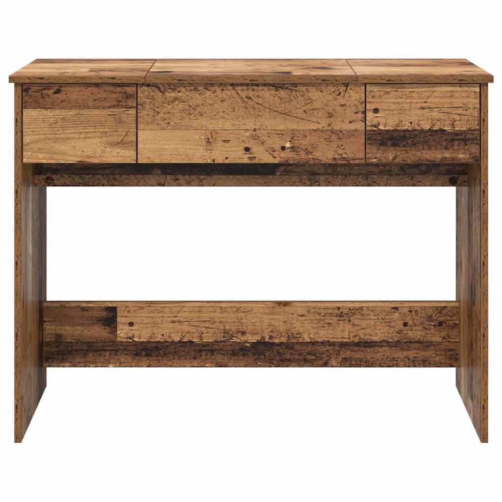Kozmetikai Asztal fiókkal tárolóval Öreg fa 100 x 45 x 76 cm