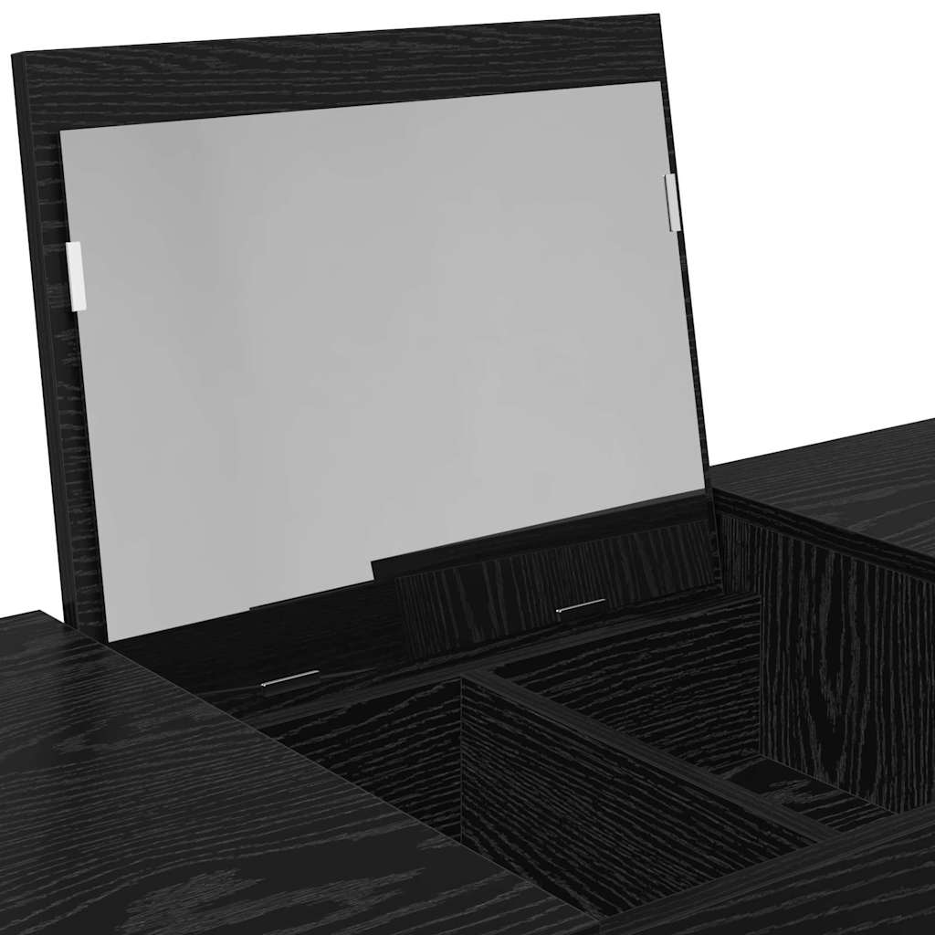 Kozmetikai Asztal fiókkal Fekete tölgy 100 x 45 x 76 cm