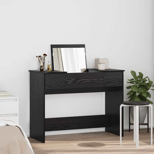 Kozmetikai Asztal fiókkal Fekete tölgy 100 x 45 x 76 cm