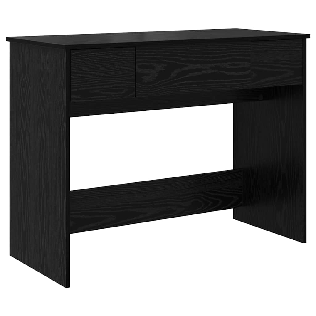 Kozmetikai Asztal fiókkal Fekete tölgy 100 x 45 x 76 cm