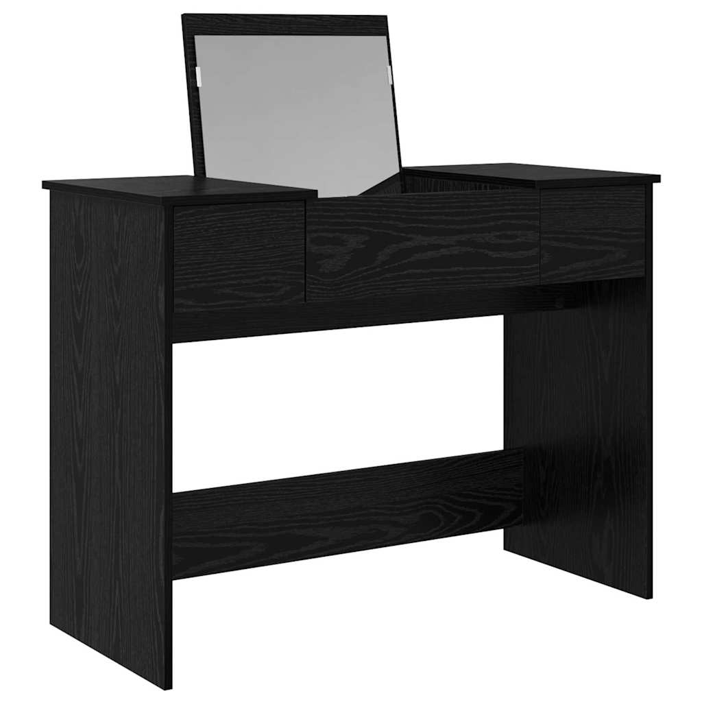 Kozmetikai Asztal fiókkal Fekete tölgy 100 x 45 x 76 cm
