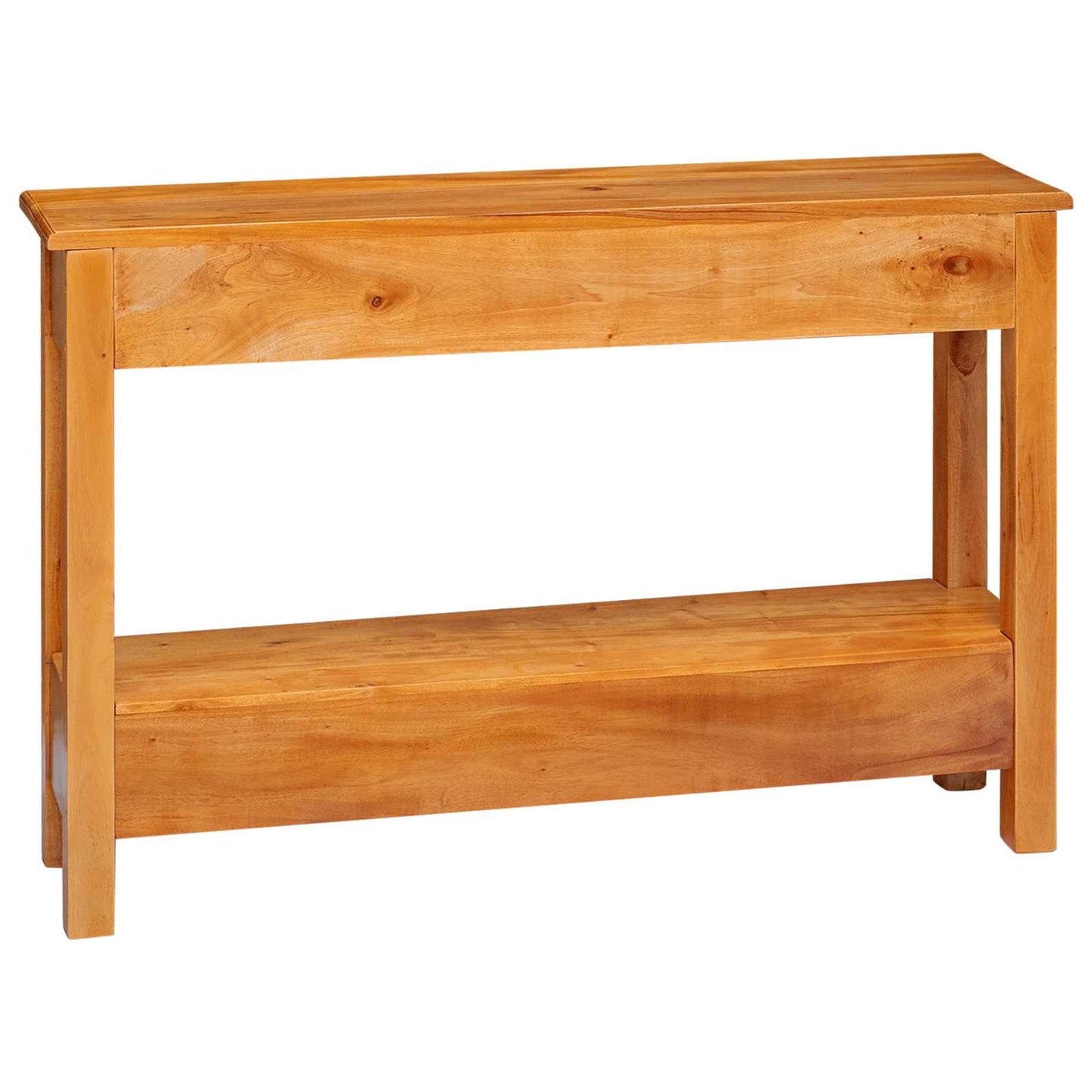 Konzolasztal Természetes 115 x 32 x 76 cm Tömör Mahagóni Fa