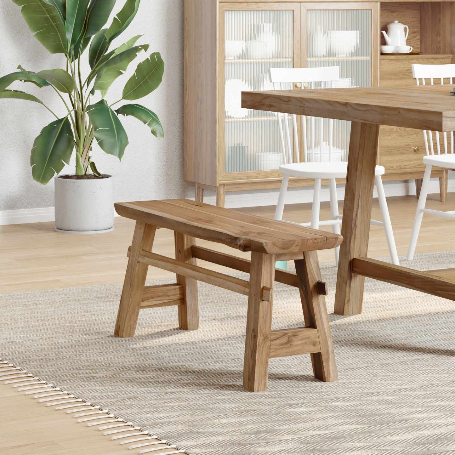 pad Természetes 100 x 29 x 43,5 cm Tömör Teakfa