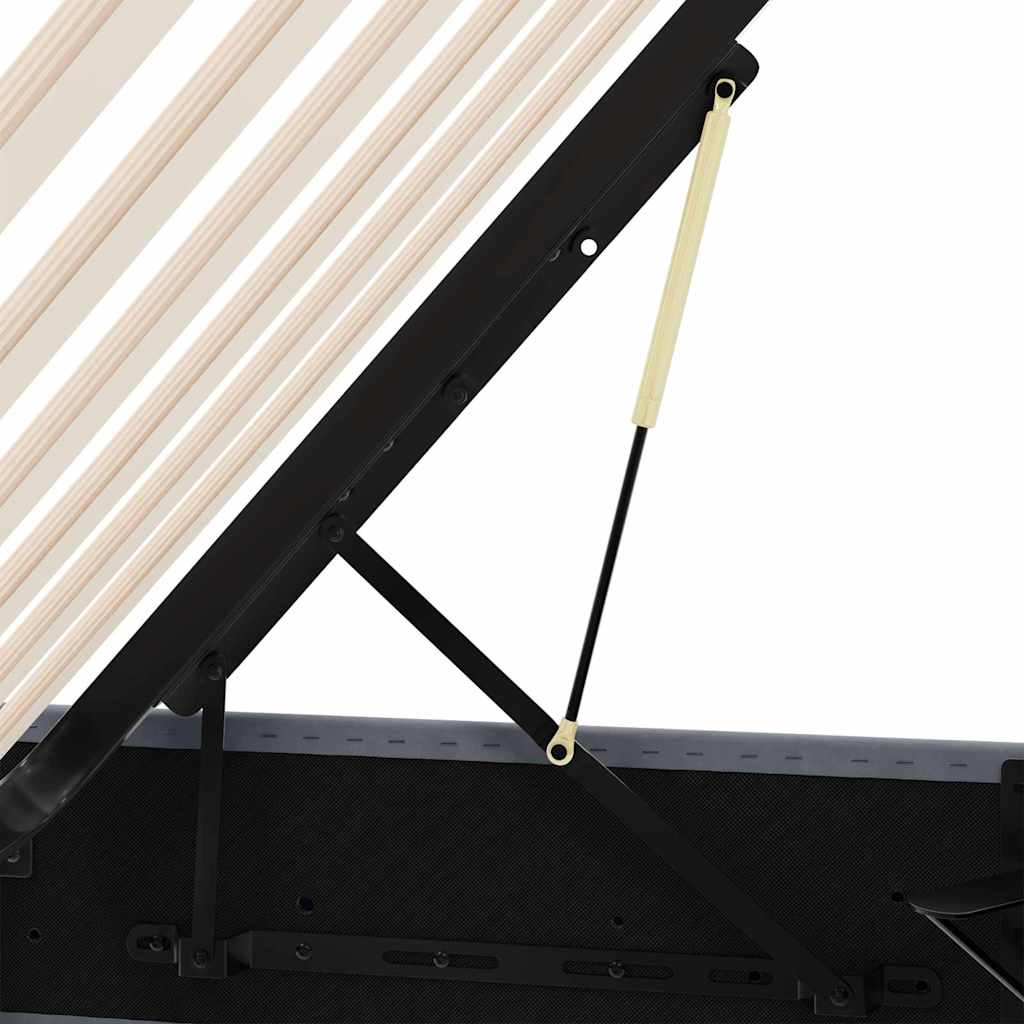 Tárolós Ágy tárolóval Sötétszürke 100 x 203 cm Bársony