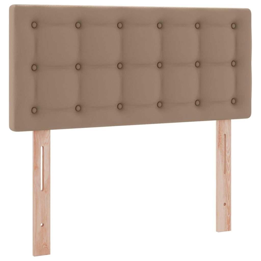 Ágy tárolóval és matraccal matracmal Kávé 90 x 200 cm Műbőr
