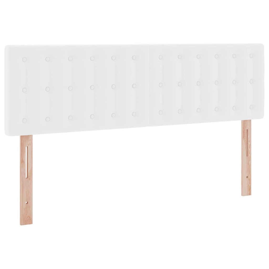 Ágy tárolóval és matraccal Tiszta Fehér 140 x 190 cm Műbőr