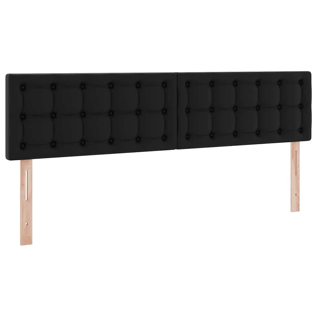 Ágy tárolóval és matraccal matracmal Fekete 180 x 200 cm Műbőr