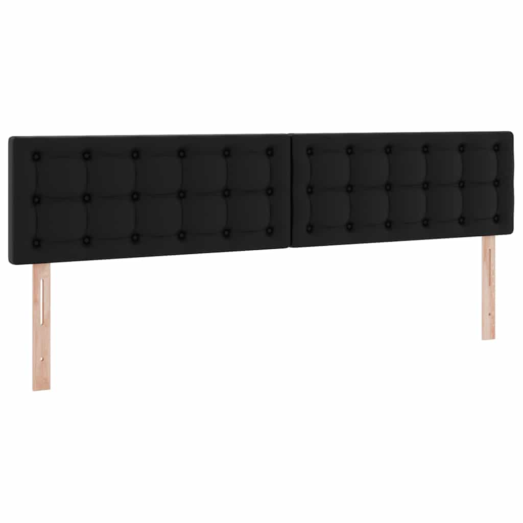 Ágy tárolóval és matraccal matracmal Fekete 200 x 200 cm Műbőr