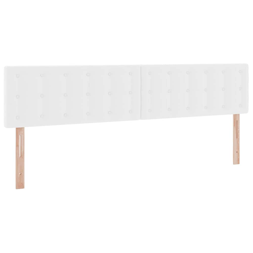 Ágy tárolóval és matraccal Tiszta Fehér 200 x 200 cm Műbőr