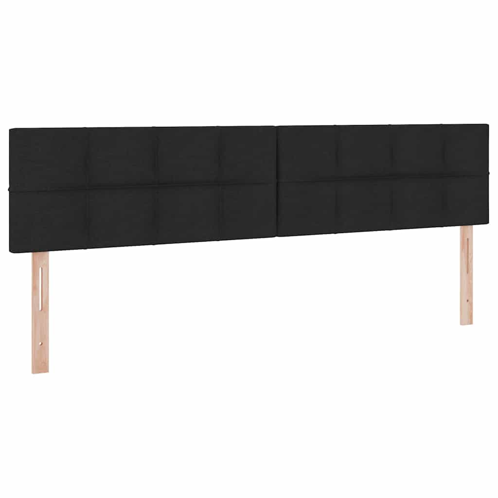 Ágy tárolóval és matraccal Fekete 200 x 200 cm Bársony