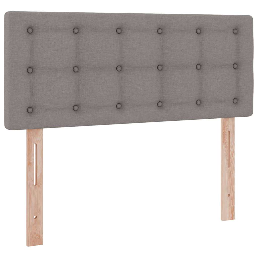 Ágy tárolóval és matraccal Tópszínű 120 x 190 cm Bársony