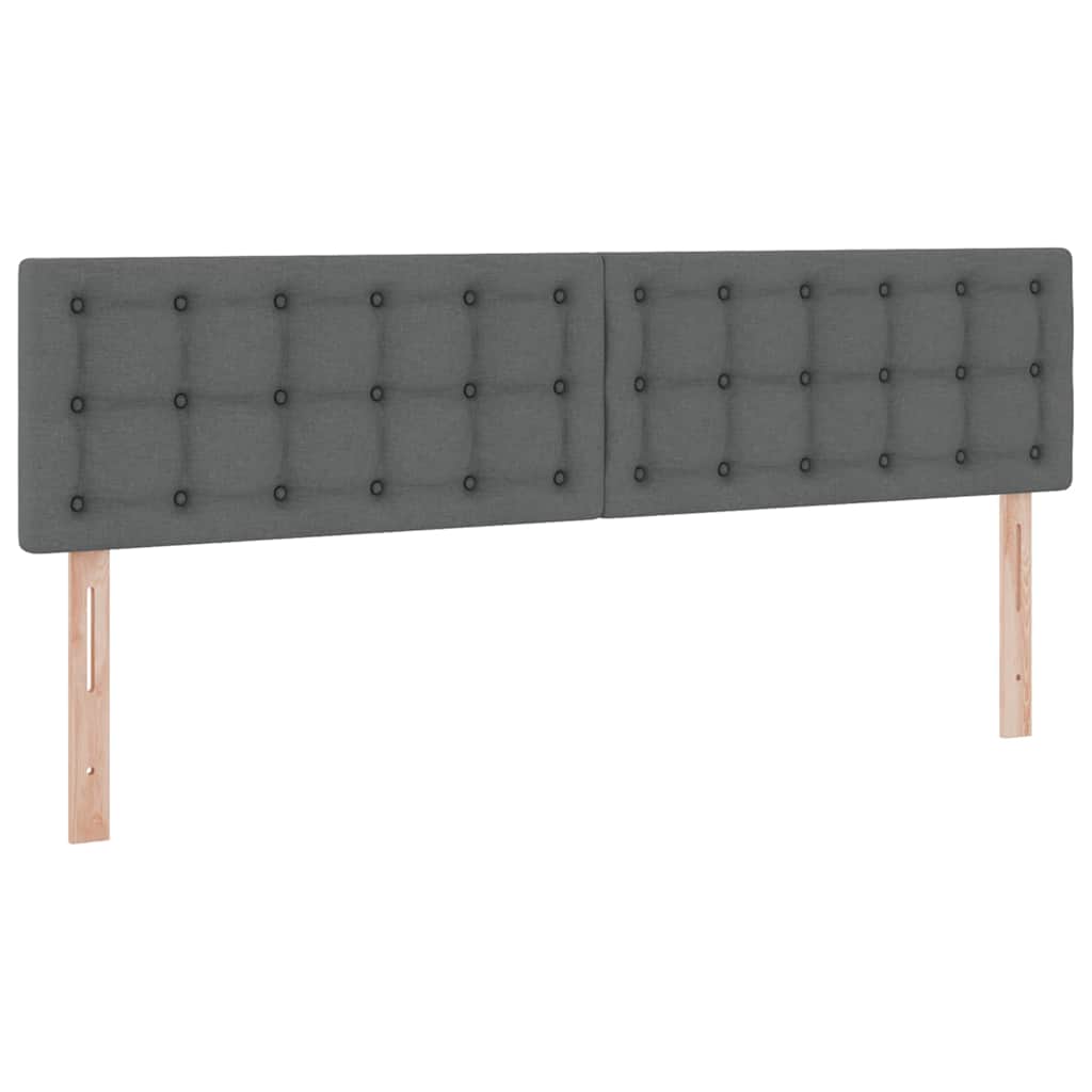 Ágy tárolóval és matraccal Sötétszürke 180 x 200 cm Faanyag