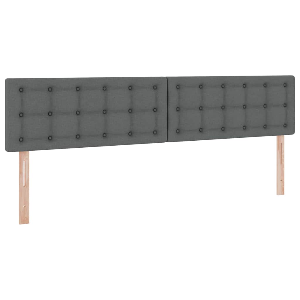 Ágy tárolóval és matraccal Sötétszürke 200 x 200 cm Bársony