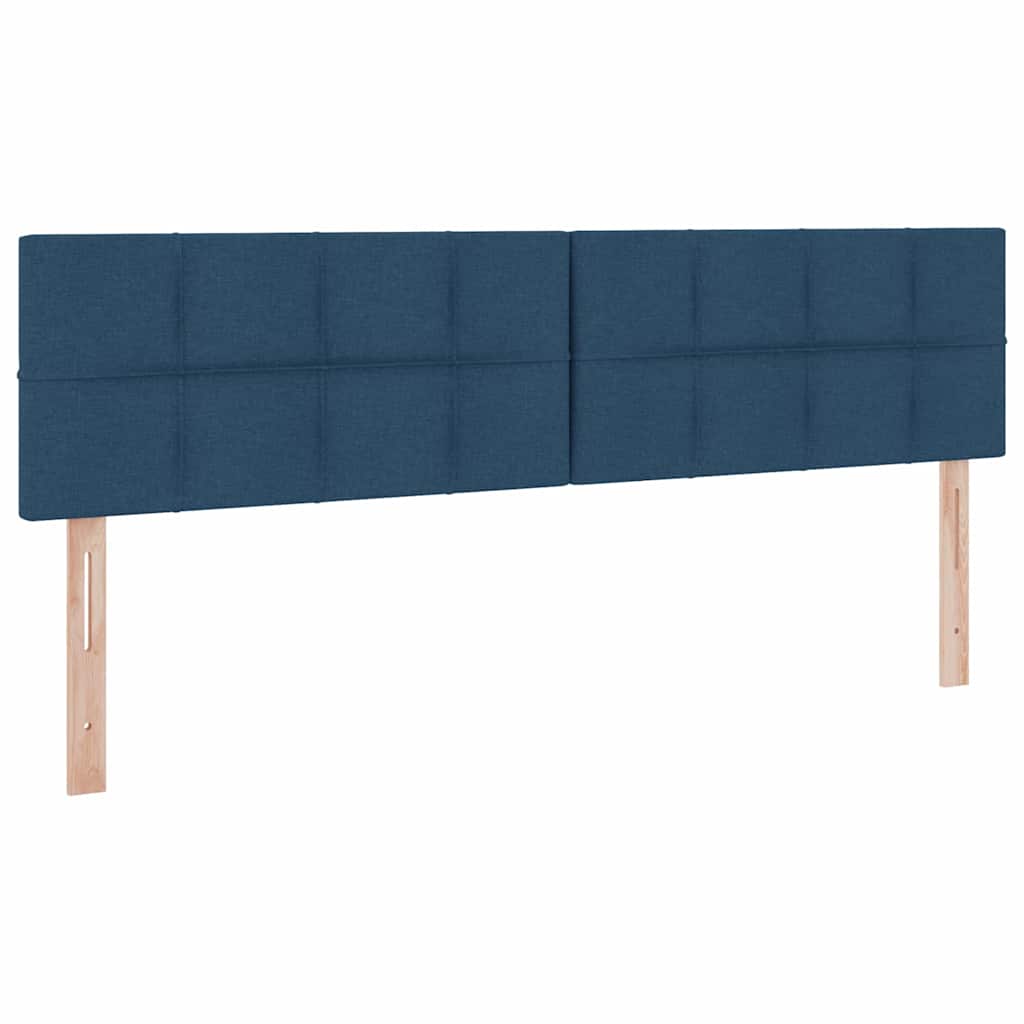 Tárolós Ágy matracmal fejtámlával Kék 200 x 200 cm Műbőr
