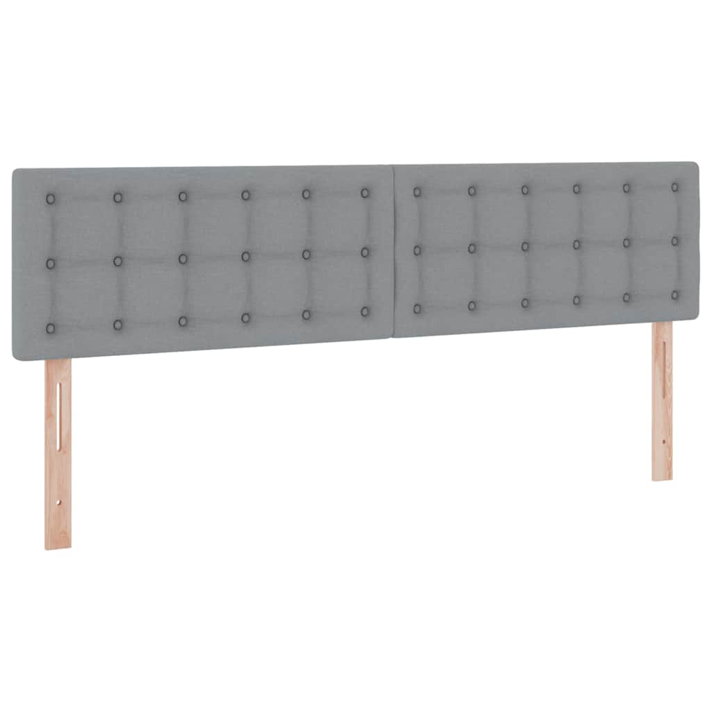 Tárolós Ágy matracmal Világosszürke 200 x 200 cm Műbőr