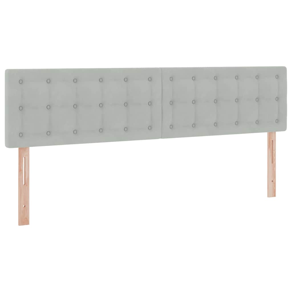 Tárolós Ágy matracmal fejtámlával Világosszürke 100 x 200 cm