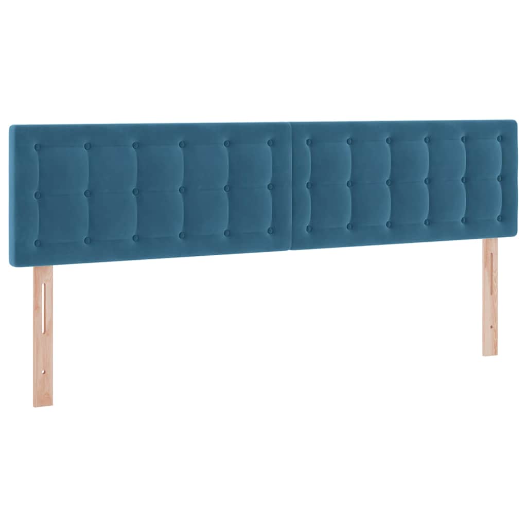 Tárolós Ágy matracmal fejtámlával Sötét kék 100 x 200 cm