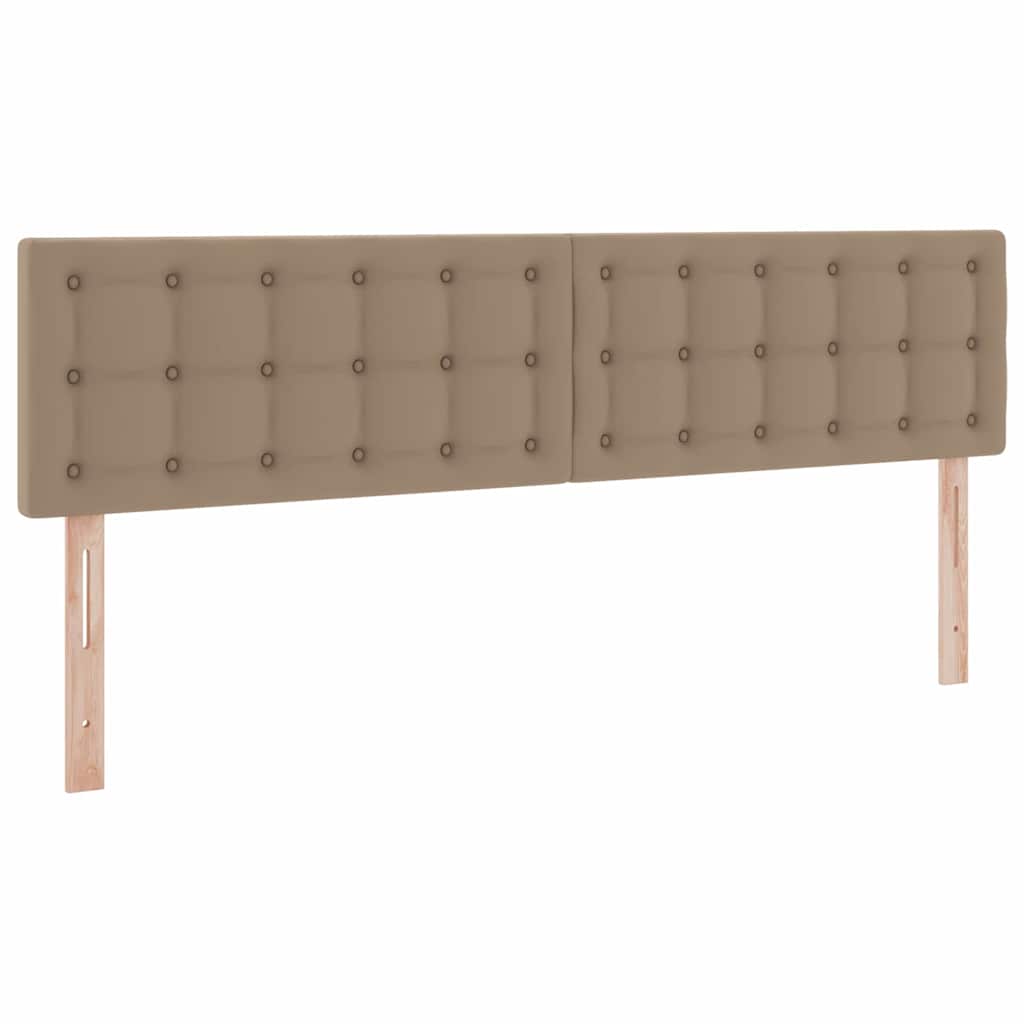 Ágy tárolóval és LED lámpával matracmal Kávé 180 x 200 cm Műbőr