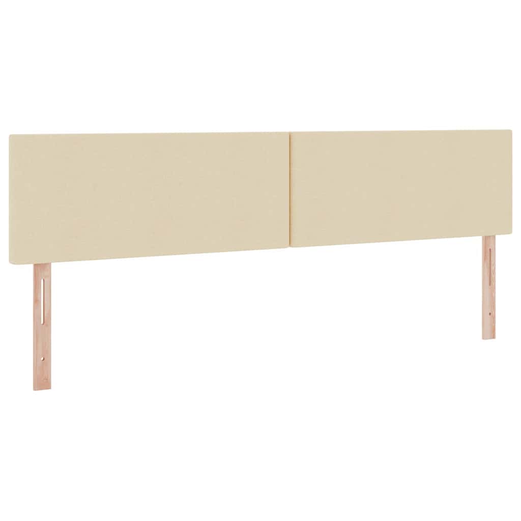 LED tárolós ágy matraccal Krém 200 x 200 cm Szövet