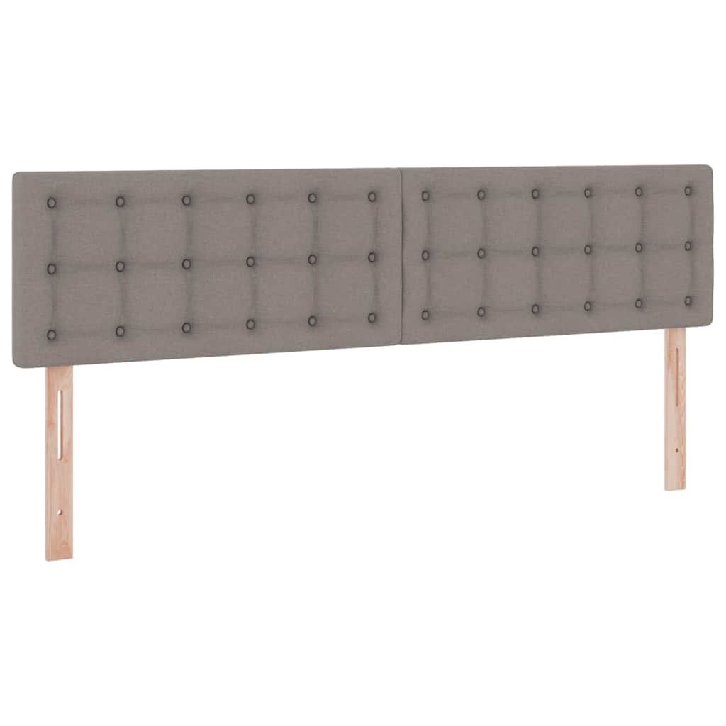 LED tárolós ágy matraccal Tópszínű 180 x 200 cm Szövet