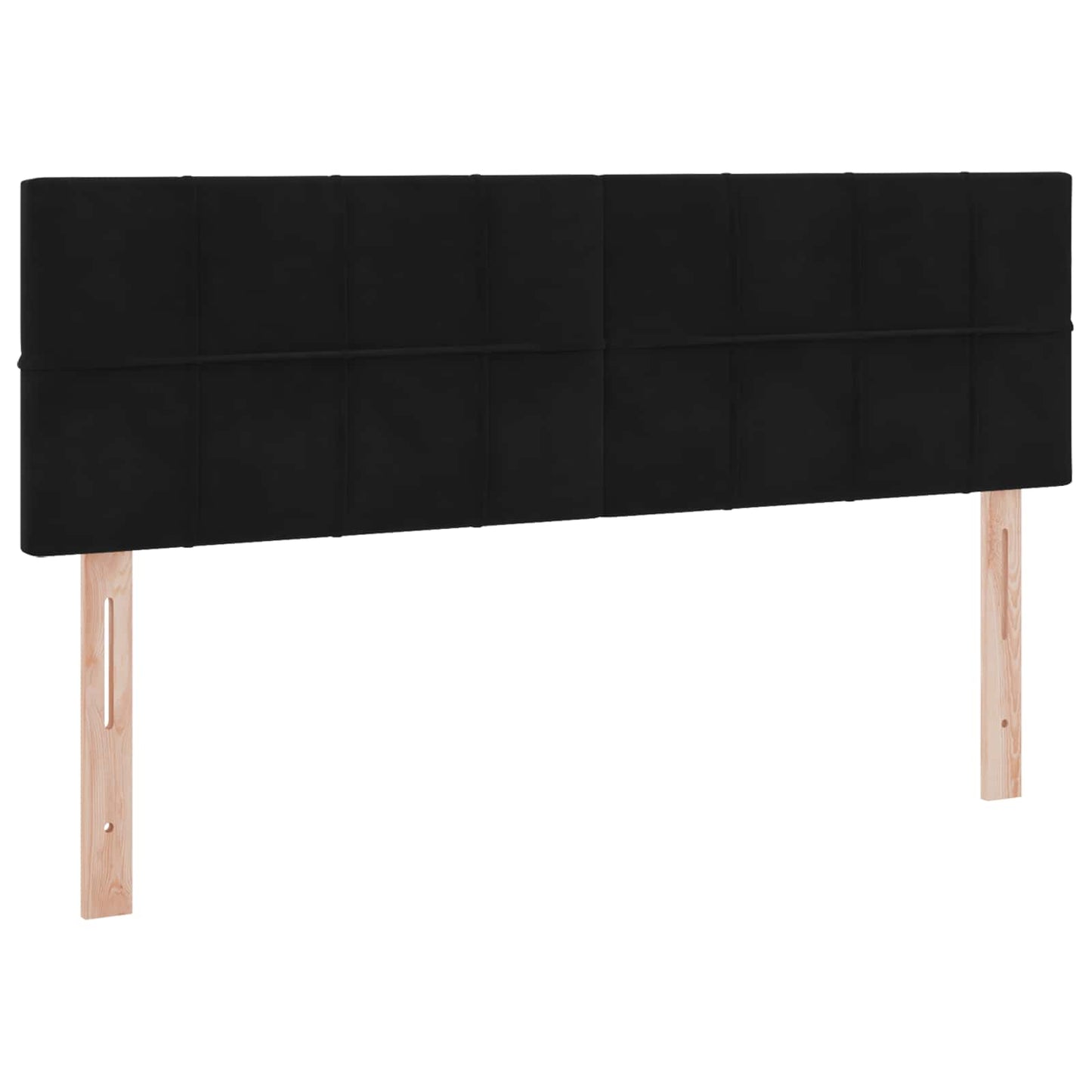 LED tárolós ágy matraccal Fekete 140 x 200 cm Bársony