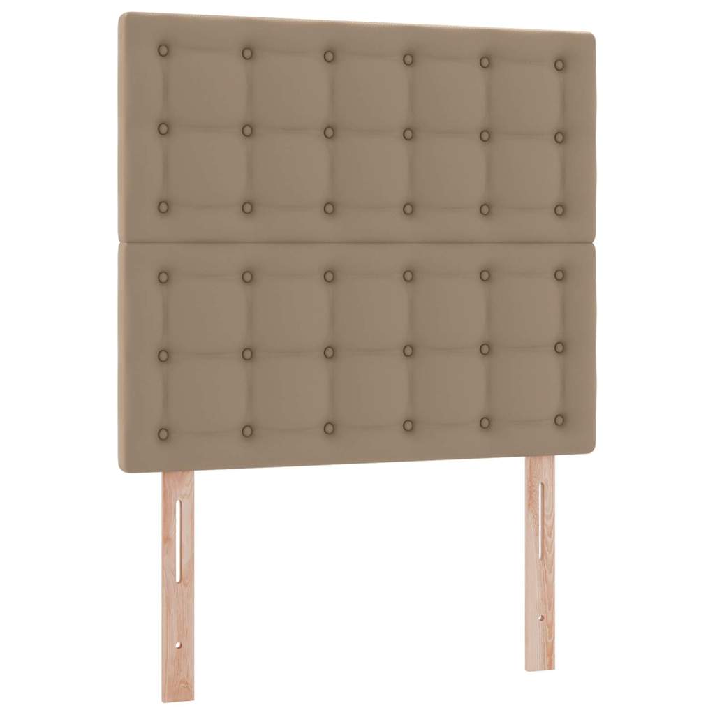 Tárolós Ágy fejtámlával tárolóval Kávé 100 x 200 cm Műbőr
