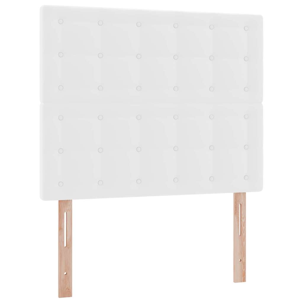 Tárolós Ágy fejtámlával Tiszta Fehér 120 x 200 cm Műbőr