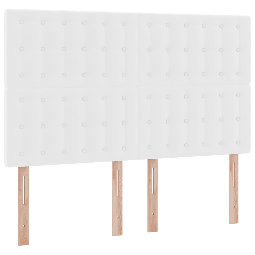 Tárolós Ágy fejtámlával Tiszta Fehér 140 x 190 cm Műbőr