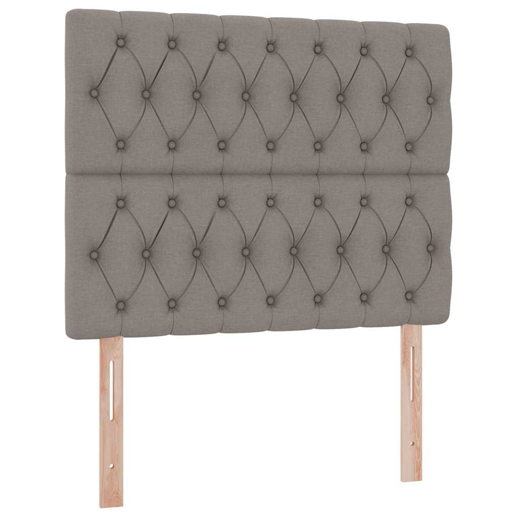 Ágy tárolóval és matraccal Tópszínű 120 x 200 cm szövet