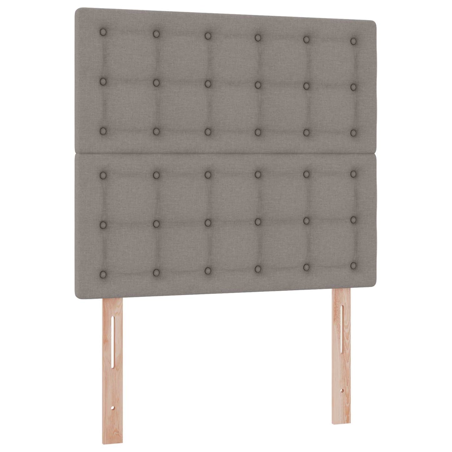 LED tárolós ágy matraccal Tópszínű 90 x 200 cm Szövet