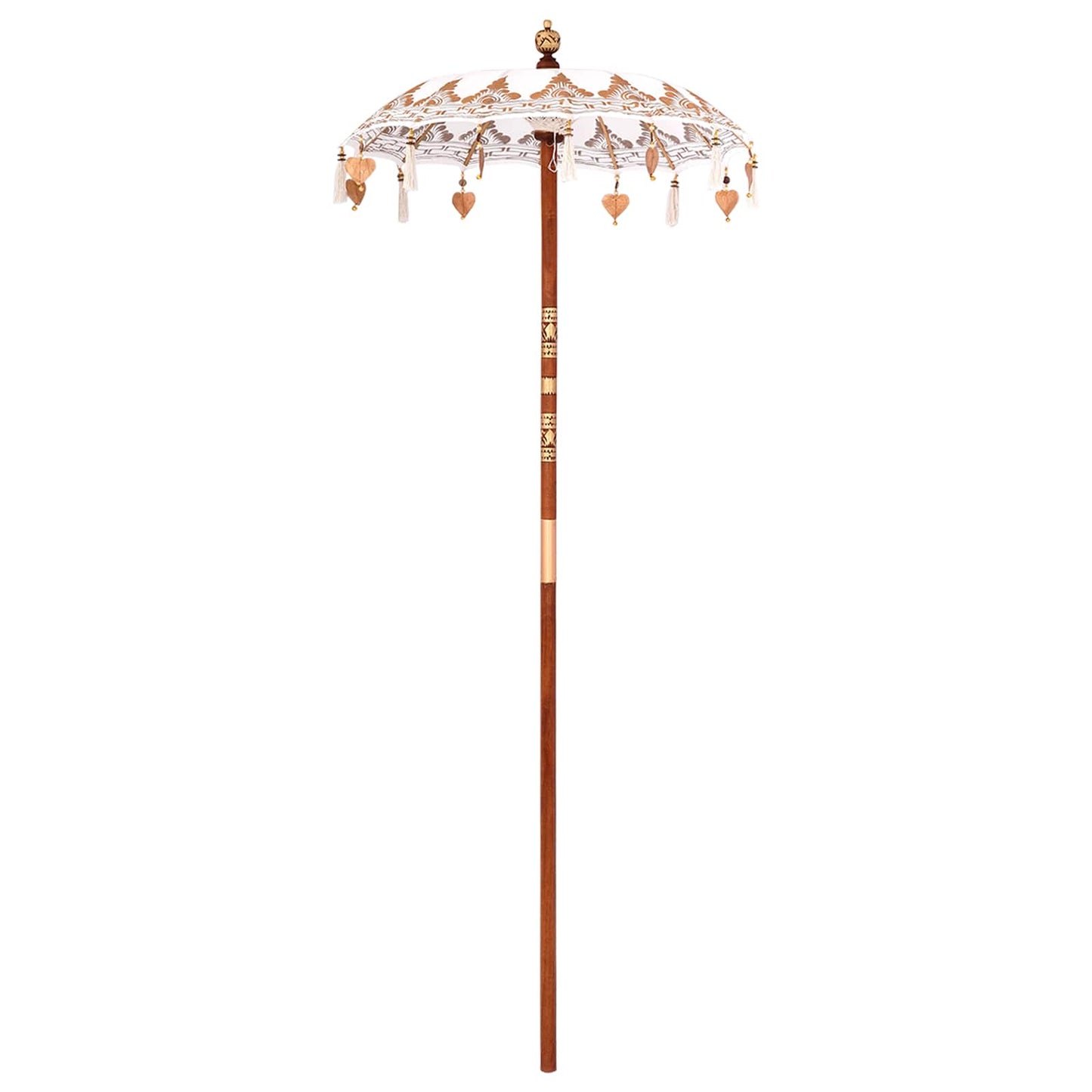 Balinéz napernyő alappal Krém 95 x 95 x 260 cm Pamut