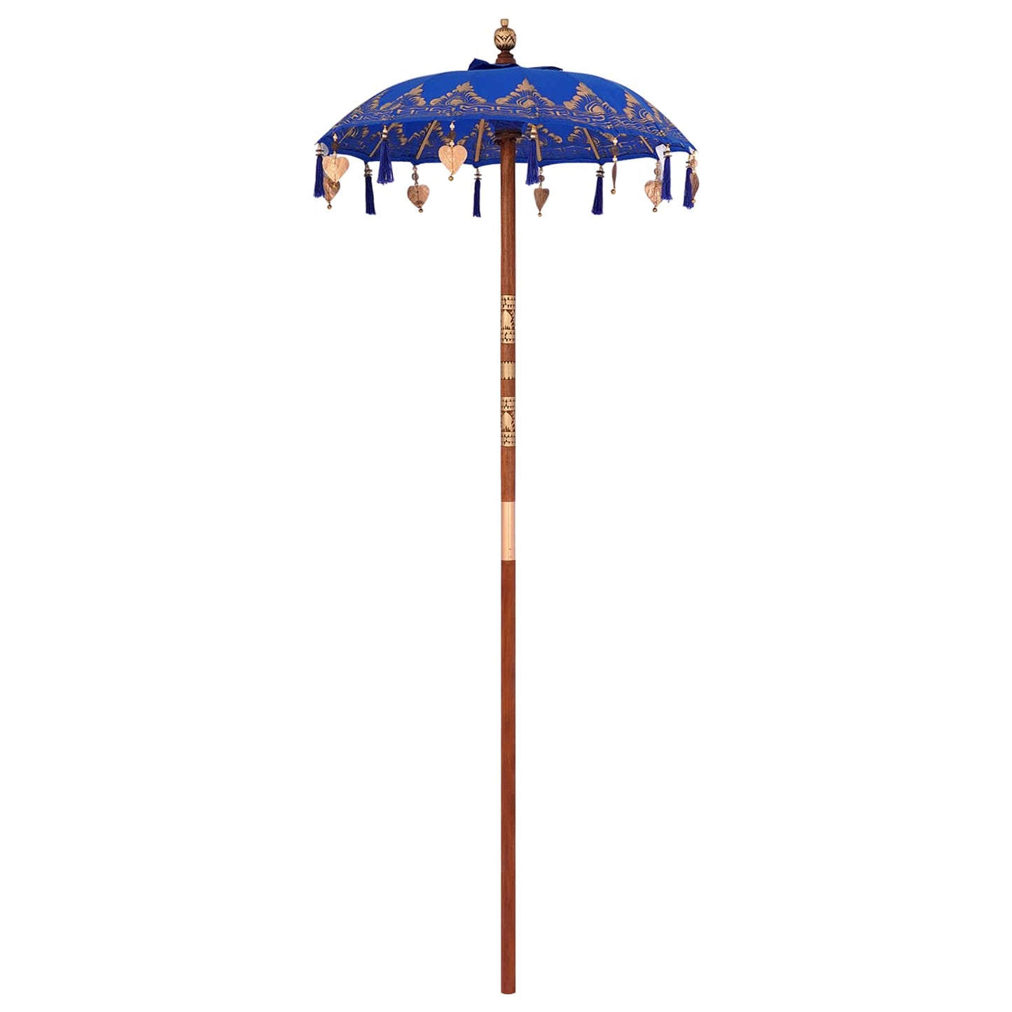 Balinéz napernyő alappal Kék 95 x 95 x 260 cm Pamut