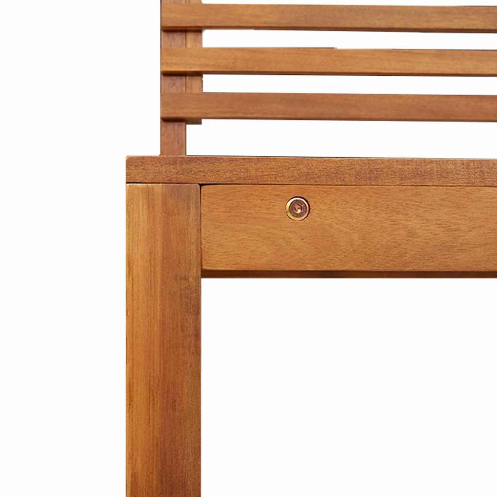 Kert Pad Készlet 5 pcs Barna Tömör Akácfa