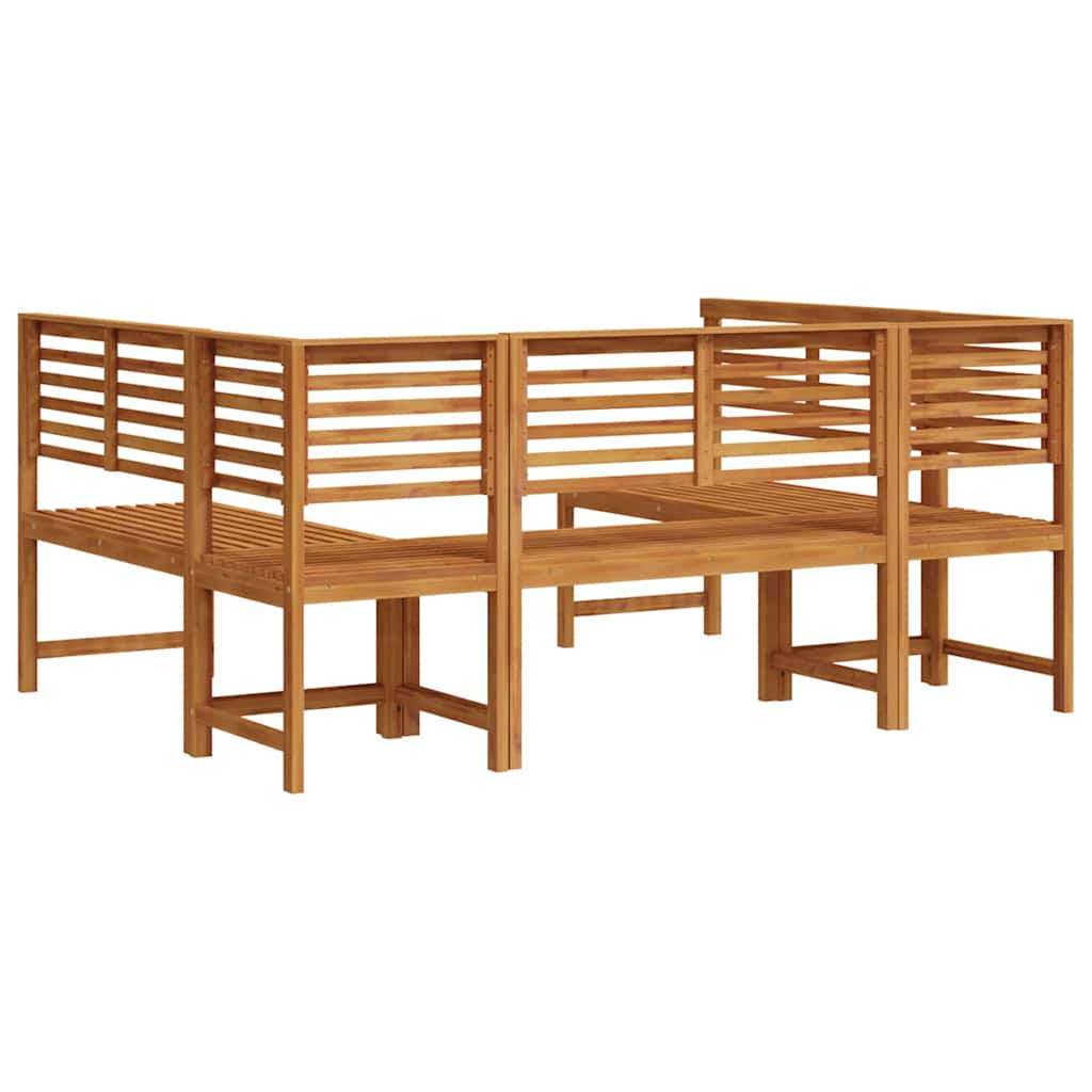 Kert Pad Készlet 5 pcs Barna Tömör Akácfa