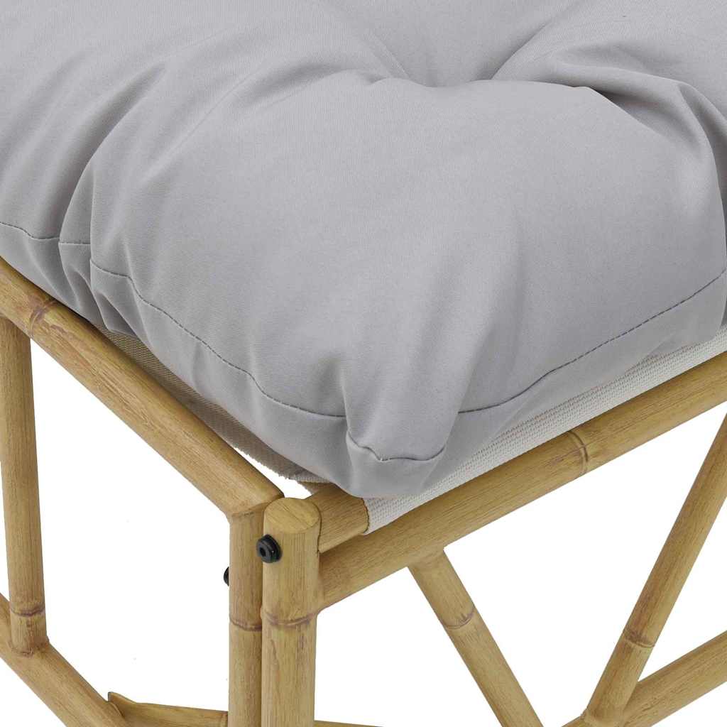 Kültéri ülőhelyek párnával 2 pcs Világosszürke Acél