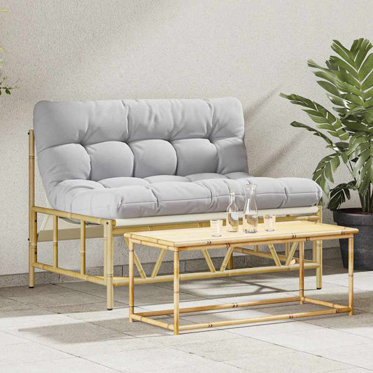Kültéri ülőhelyek Világosszürke 110 x 74,5 x 71 cm Acél