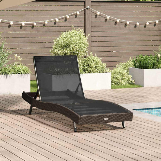 Napozó 197 x 70 x 82 cm polirattan