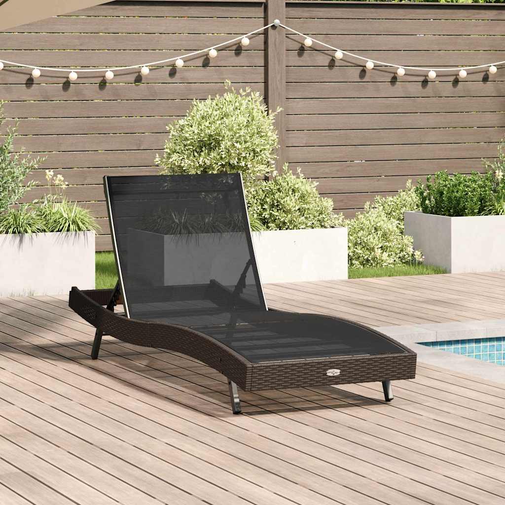Napozó 197 x 70 x 82 cm polirattan