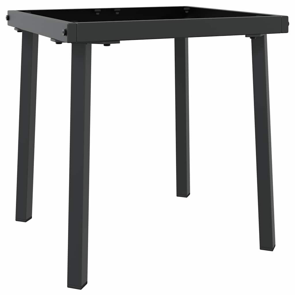 Napozó 2 pcs Fekete polirattan