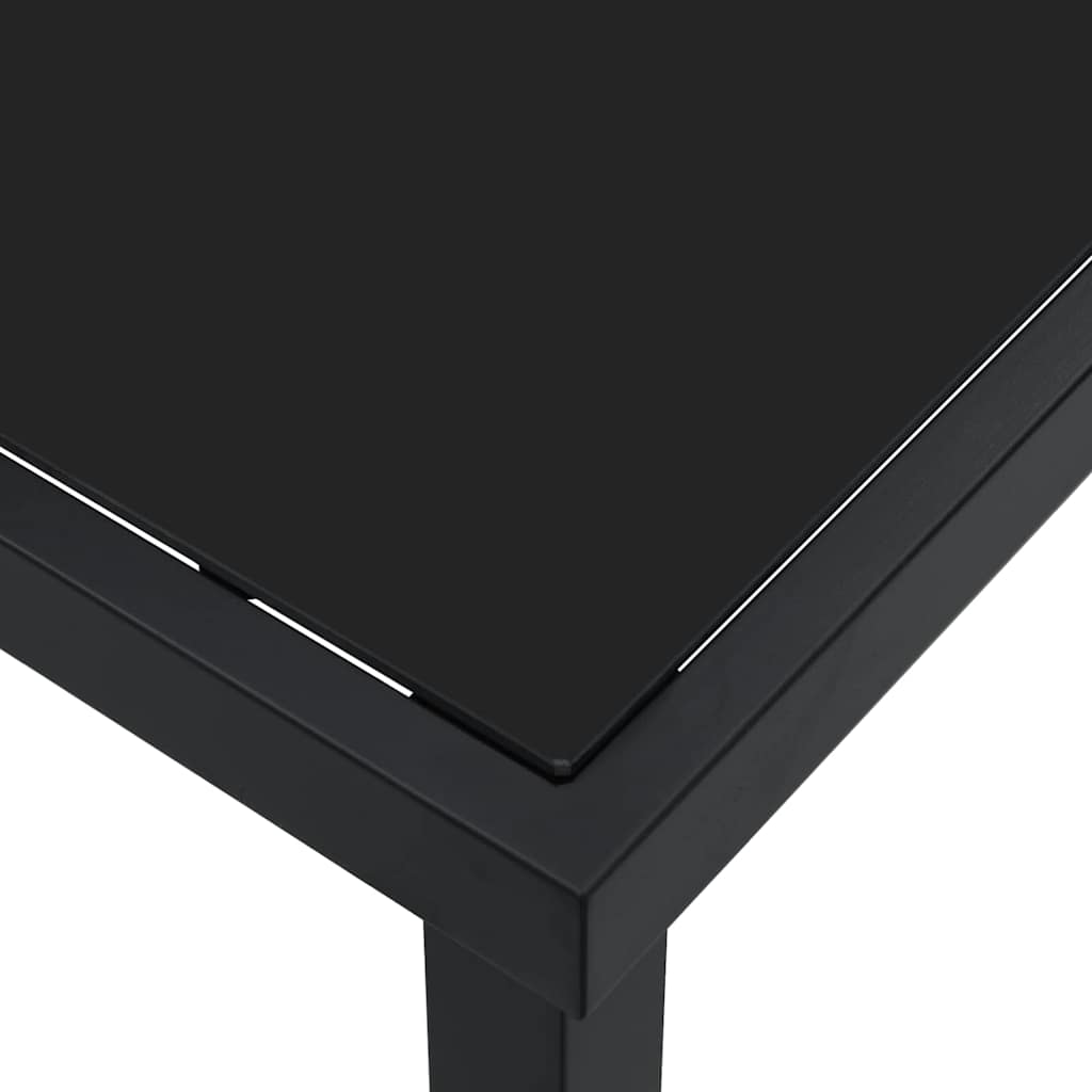 Kerti Asztal Fekete 80 x 80 x 73 cm Fém